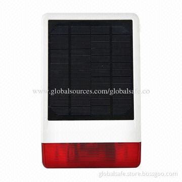 Solar energy-saving outdoor siren